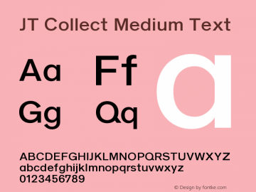 JT Collect Medium Text Version 4.000图片样张