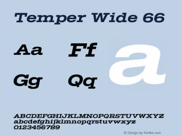 Temper Wide 66 Version 2.001图片样张
