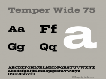 Temper Wide 75 Version 2.001图片样张