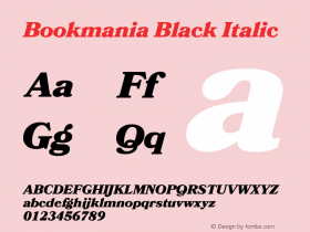 Bookmania Black Italic Version 1.009图片样张