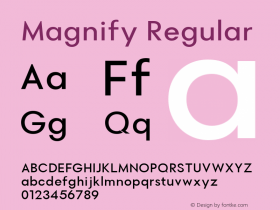 Magnify Regular Version 1.000图片样张