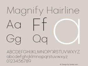 Magnify Hairline Version 1.000图片样张