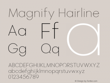 Magnify Hairline Version 1.000图片样张