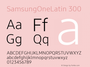 SamsungOneLatin 300 300 1.000图片样张