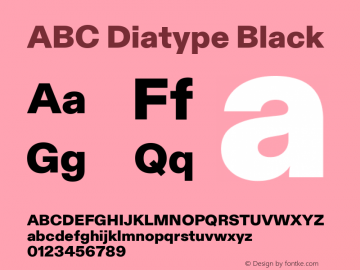 ABC Diatype Black Version 1.100图片样张