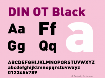 DIN OT Black Version 7.601, build 1030, FoPs, FL 5.04图片样张