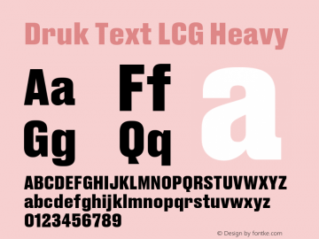 Druk Text LCG Heavy Version 1.1 2015图片样张