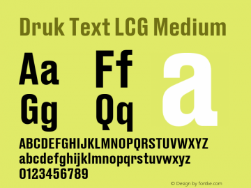 Druk Text LCG Medium Version 1.1 2015图片样张