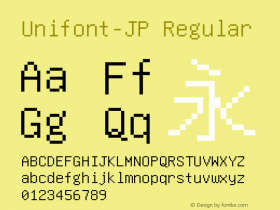 Unifont-JP Version 14.0.03图片样张