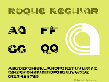 Roque Version 1.002;Fontself Maker 3.5.4图片样张