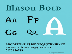 Mason Bold 001.000 Font Sample