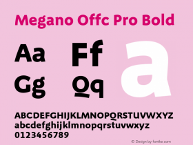 Megano Offc Pro Bold Version 7.504; 2012; Build 1026图片样张