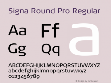 Signa Round Pro Version 7.504; 2017; Build 1023图片样张