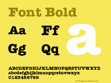 Font Bold Version 1.000;May 22, 2022;FontCreator 14.0.0.2790 64-bit图片样张