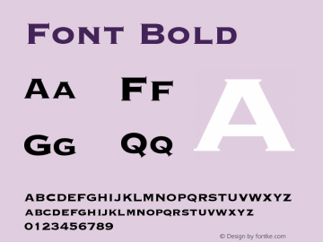 Font Bold Version 1.000;May 22, 2022;FontCreator 14.0.0.2790 64-bit图片样张