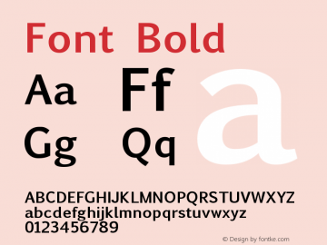 Font Bold Version 2.063;May 22, 2022;FontCreator 14.0.0.2790 64-bit图片样张