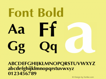 Font Bold Version 1.000;May 22, 2022;FontCreator 14.0.0.2790 64-bit图片样张