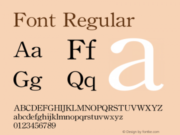 Font Version 1.000;May 22, 2022;FontCreator 14.0.0.2790 64-bit图片样张