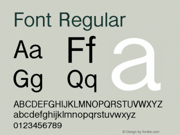 Font Version 1.002;May 22, 2022;FontCreator 14.0.0.2790 64-bit图片样张