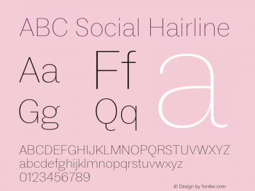 ABC Social Hairline Version 1.000图片样张