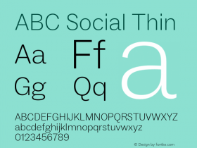 ABC Social Thin Version 1.000图片样张