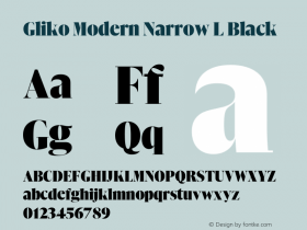Gliko Modern Narrow L Black Version 2.001图片样张