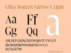 Gliko Modern Narrow L Light Version 2.001图片样张