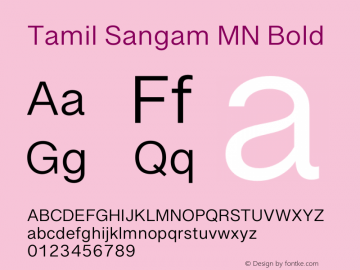 Tamil Sangam MN Bold 15.0d1e37图片样张