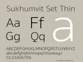 SukhumvitSet-Thin 17.0d1e2图片样张