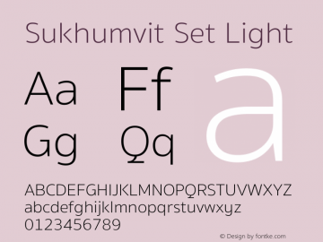 SukhumvitSet-Light 17.0d1e2图片样张