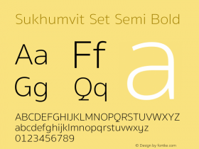SukhumvitSet-SemiBold 17.0d1e2图片样张