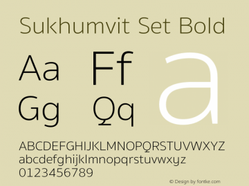 SukhumvitSet-Bold 17.0d1e2图片样张