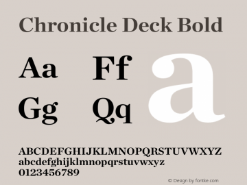 Chronicle Deck Bold Version 1.301图片样张