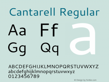 Cantarell Regular Version 001.001图片样张