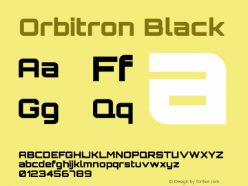 Orbitron Black Version 2.001图片样张