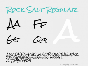 Rock Salt Regular Version 1.001图片样张