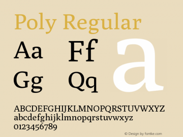 Poly-Regular Version 1.001图片样张