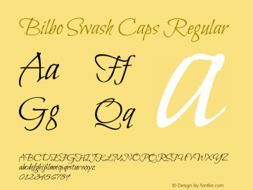 Bilbo Swash Caps Regular Version 1.003图片样张