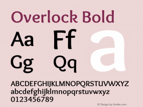Overlock Bold Version 1.002图片样张