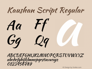 Kaushan Script Version 1.002图片样张