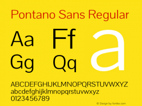 Pontano Sans 1.001图片样张