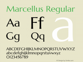 Marcellus Version 1.000图片样张