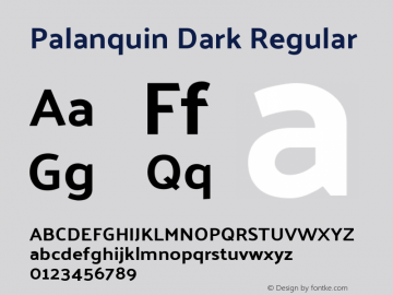 Palanquin Dark Regular Version 1.001图片样张