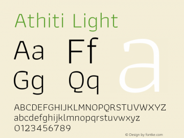 Athiti-Light Version 1.032图片样张