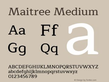 Maitree-Medium Version 1.000图片样张