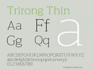 Trirong Thin Version 1.001图片样张