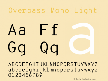 Overpass Mono Light Version 4.000图片样张