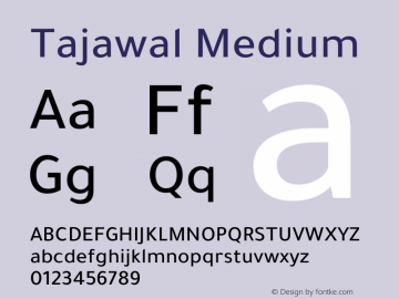 Tajawal-Medium Version 1.700图片样张