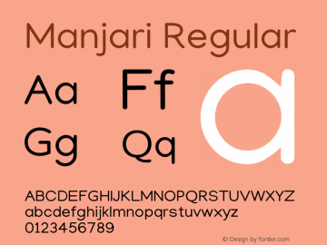 Manjari Regular Version 2.000图片样张