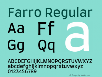 Farro Regular Version 1.101图片样张